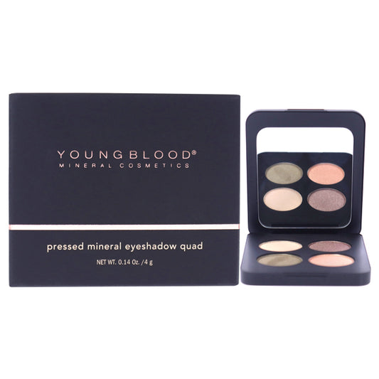 Pressed Mineral Eyeshadow Quad - Gemstones by Youngblood for Women - 0.14 oz Eye Shadow