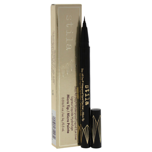 Stay All Day Waterproof Liquid Eye Liner Micro Tip - Intense Black by Stila for Women - 0.016 oz Eyeliner