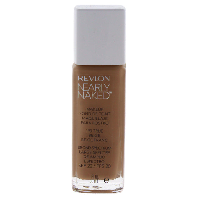 Nearly Naked Makeup SPF 20 - # 190 True Beige by Revlon for Women - 1 oz Foundation