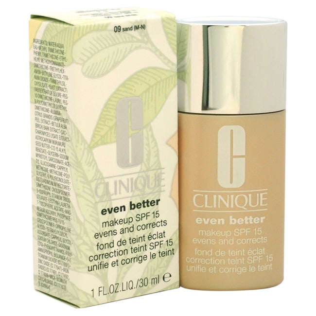 Even Better Makeup SPF 15 - 09 Sand (M-N)-Dry To Combination Oily Skin by Clinique for Women - 1 oz Foundation