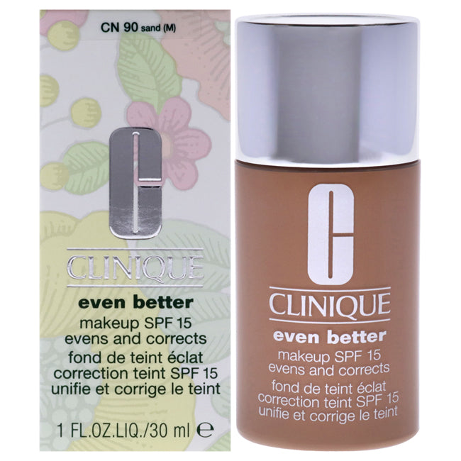 Even Better Makeup SPF 15 - 90 Sand (M)-Dry To Combination Oily Skin by Clinique for Women - 1 oz Foundation