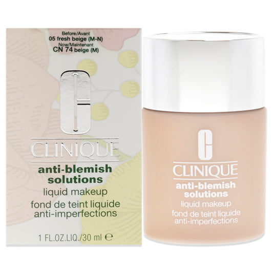 Anti-Blemish Solutions Liquid Makeup 05 Fresh Beige(MF-M)-Dry Comb. To Oily Skin by Clinique for Women - 1 oz Foundation