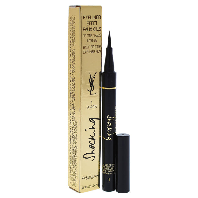 Shocking Eyeliner Effet Faux Cils Bold Felt -Tip Eyeliner Pen - 1 Black by Yves Saint Laurent for Women - 0.03 oz Eyeliner