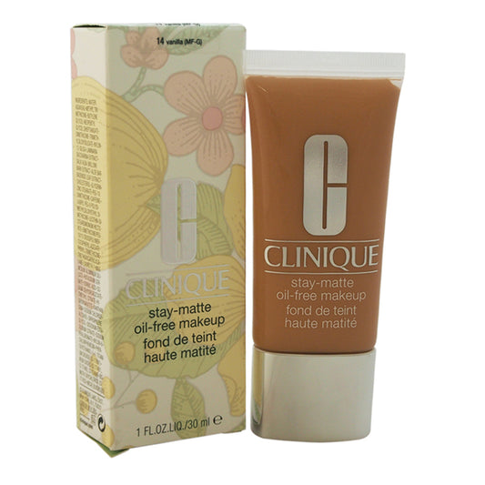 Stay-Matte Oil-Free Makeup - 14 Vanilla (MF-G) - Dry Combination To Oily by Clinique for Women - 1 oz Makeup