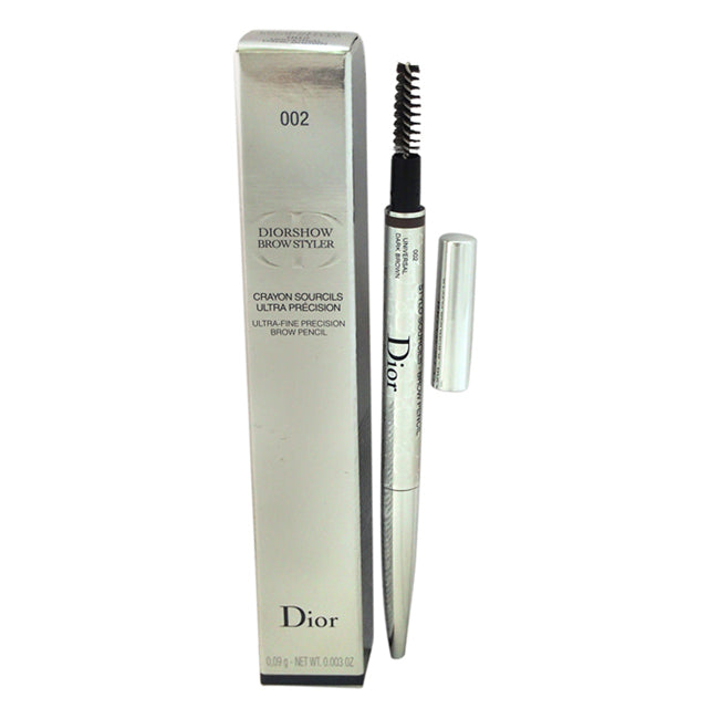 Diorshow Brow Styler Ultra-Fine Precision Brow Pencil #002 Universal Dark Brown by Christian Dior for Women - 0.01 oz Eyebrow Pencil