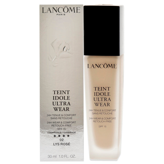 Teint Idole Ultra 24H Wear and Comfort Foundation SPF 15 - 02 Lys Rose by Lancome for Women - 1 oz Foundation