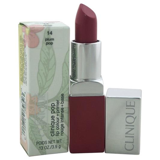 Clinique Pop Lip Colour + Primer - 14 Plum Pop by Clinique for Women - 0.13 oz Lipstick