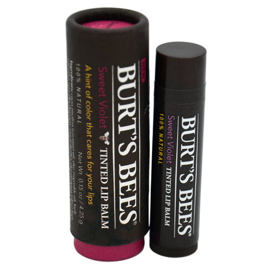 Burts Bees Tinted Lip Balm - Sweet Violet by Burts Bees for Women - 0.15 oz Lip Balm