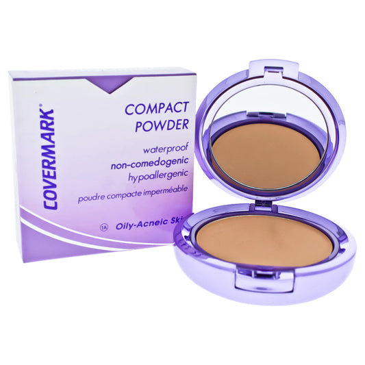 Compact Powder Waterproof - 1A - Oily-Acneic Skin by Covermark for Women - 0.35 oz Powder