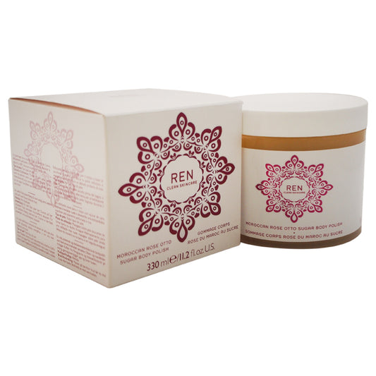 Moroccan Rose Otto Sugar Body Polish by REN for Women - 11.2 oz Body Polish