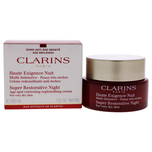 Super Restorative Night - Very Dry Skin by Clarins for Women - 1.7 oz Night Cream