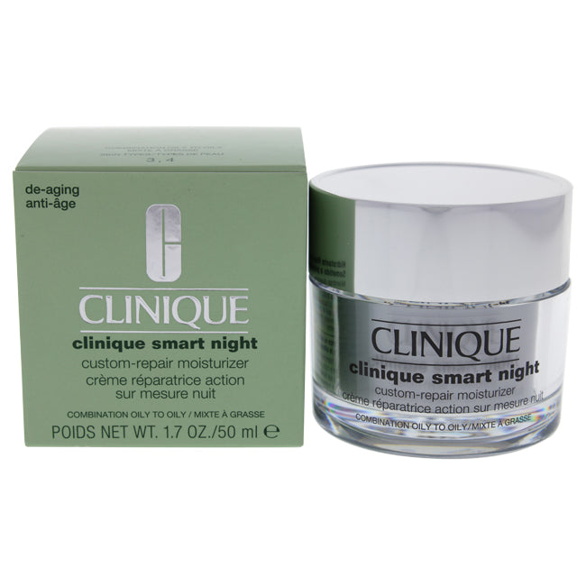 Clinique Smart Night Custom-Repair Moisturizer - Combination Oily To Oily by Clinique for Women - 1.7 oz Moisturizer