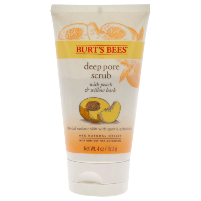 Peach & Willow Bark Deep Pore Scrub by Burts Bees for Women - 4 oz Scrub