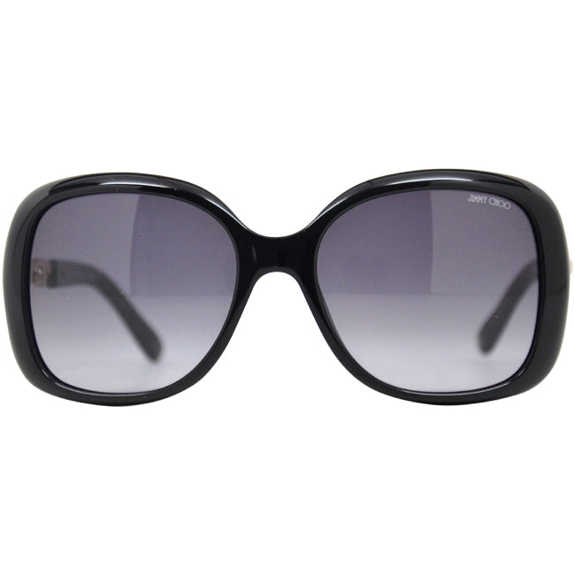 Jimmy Choo Wiley-S 0BMB Shiny Black by Jimmy Choo for Women - 56-18-135 mm Sunglasses