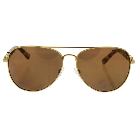 Michael Kors MK 1003 10242T Fiji - Gold Polarized by Michael Kors for Women - 58-14-135 mm Sunglasses