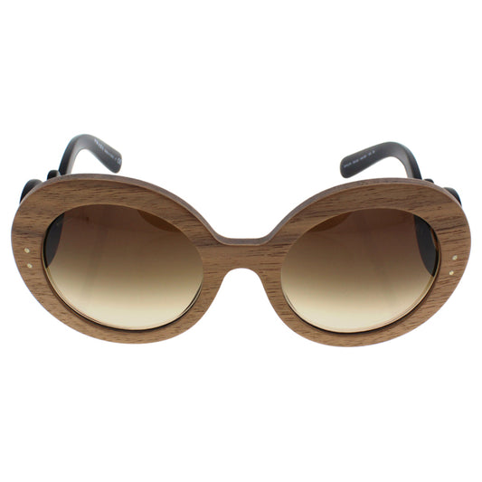 Prada SPR 27R IAM-6S1 - Nut Canaletto-Brown Shaded by Prada for Women - 55-22-135 mm Sunglasses