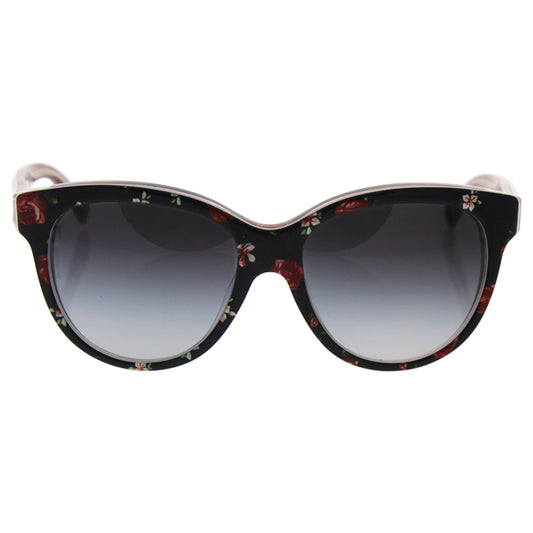 Dolce and Gabbana DG 4176 2986-8G - Rose Flowers ON Black-Grey Gradient by Dolce and Gabbana for Women - 49-15-125 mm Sunglasses