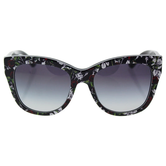 Dolce and Gabbana DG 4270 3019-8G - Top Print Rose-Black-Grey Gradient by Dolce and Gabbana for Women - 55-19-140 mm Sunglasses