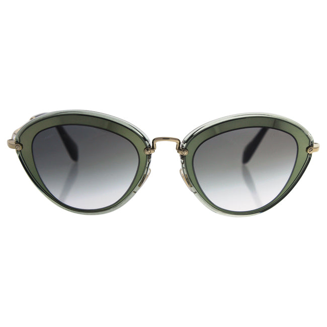 Miu Miu MU 51R UFC-1E0 -Transparent Green-Grey Gradient by Miu Miu for Women - 52-26-140 mm Sunglasses