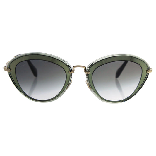 Miu Miu MU 51R UFC-1E0 -Transparent Green-Grey Gradient by Miu Miu for Women - 52-26-140 mm Sunglasses