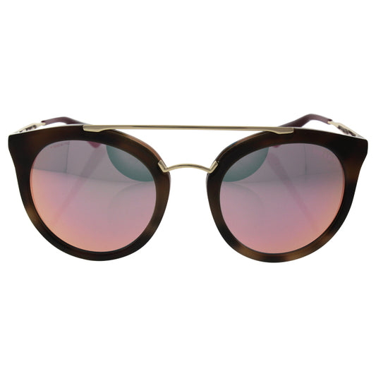 Prada SPR 23S USG-5L2 - Striped Dark Brown-Grey Yellow Rose by Prada for Women - 52-22-140 mm Sunglasses