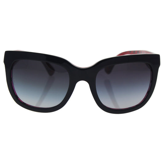Dolce and Gabbana DG 4197 2871-8G - Black-Pois Black-Red-Grey Gradient by Dolce and Gabbana for Women - 53-21-140 mm Sunglasses