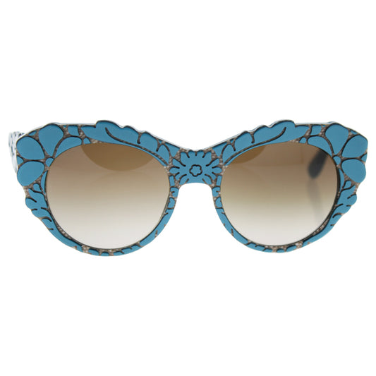 Dolce and Gabbana DG 4267 3000-13 - Top Petroleum-Texture Tissue-Brown Gradient by Dolce and Gabbana for Women - 53-20-140 mm Sunglasses