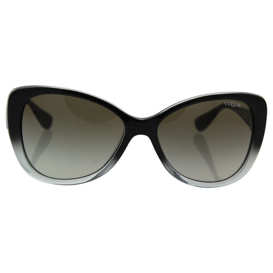 Vogue VO2819S 1880-8E - Top Black Gradient Grey Transparent-Green Gradient by Vogue for Women - 58-16-135 mm Sunglasses
