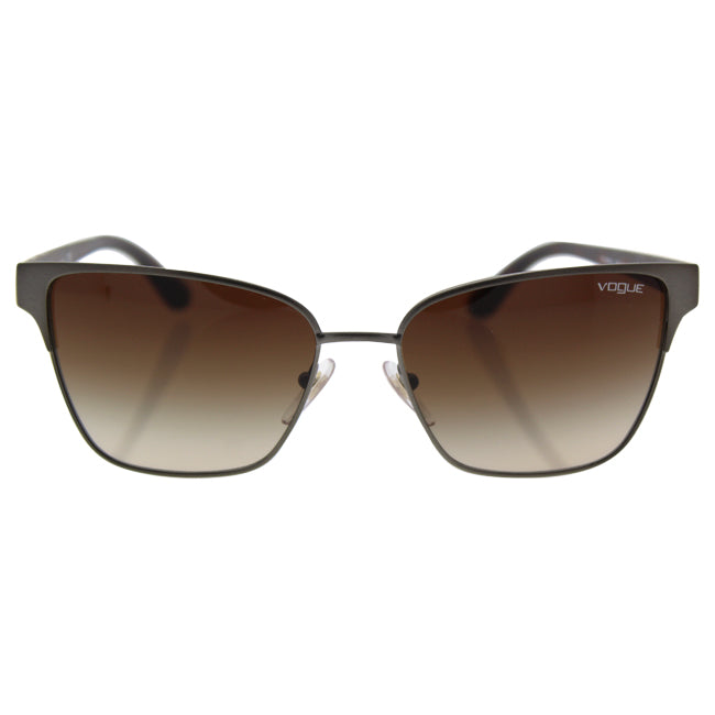 Vogue VO3983S 548-S-13 - Matte Brushed Gunmetal-Brown Gradient by Vogue for Women - 58-17-140 mm Sunglasses