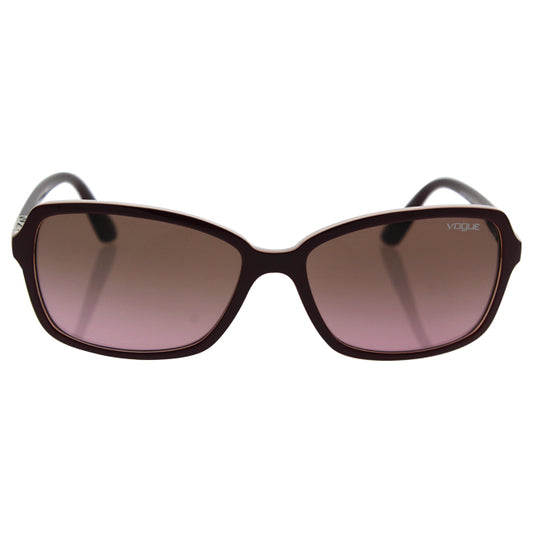 Vogue VO5031S 2387-14 - Top Dark Bordeaux-Pink Transparent-Pink Gradient Brown by Vogue for Women - 58-16-135 mm Sunglasses