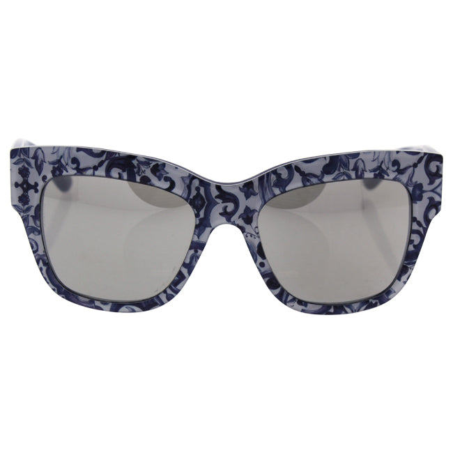 Dolce and Gabbana DG 4231 2993-6G - Light Grey Silver-Maioliche Partenopee-Blue by Dolce and Gabbana for Women - 54-19-140 mm Sunglasses