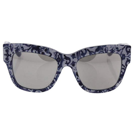 Dolce and Gabbana DG 4231 2993-6G - Light Grey Silver-Maioliche Partenopee-Blue by Dolce and Gabbana for Women - 54-19-140 mm Sunglasses