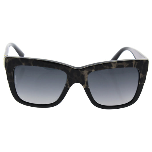 Dolce and Gabbana DG 4262 1995-T3 - Top Leopard On Black-Grey Gradient Polarized by Dolce and Gabbana for Women - 54-18-140 mm Sunglasses