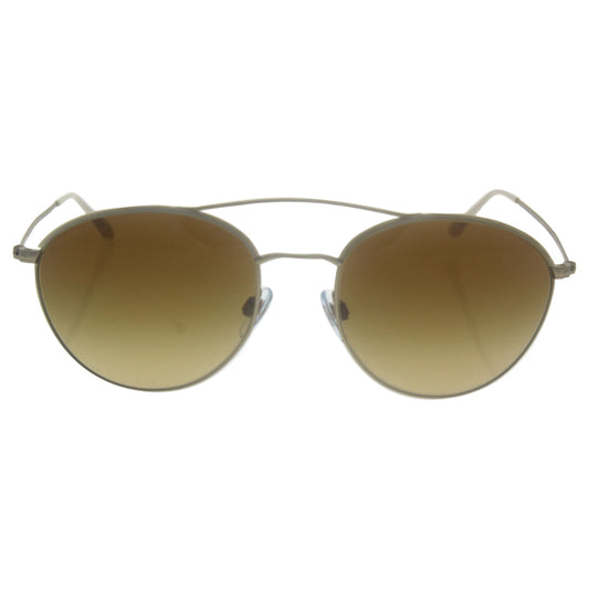 GiorgioArmani AR6032J 3124-2LFramesofLife-Matte Gold-Light Yellow Gradient Brown by Giorgio Armani for Women - 55-18-140 mm Sunglasses