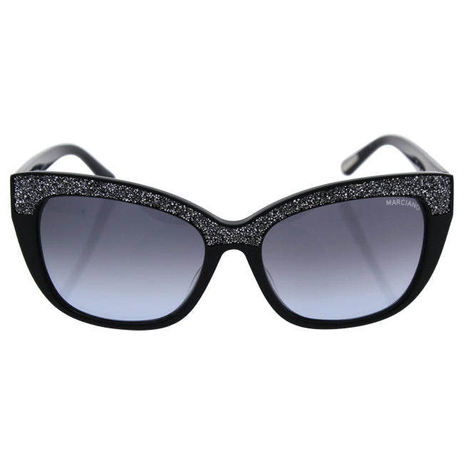 Guess GM 730 01B Marciano - Shiny Black-Gradient Smoke by Guess for Women - 55-16-135 mm Sunglasses