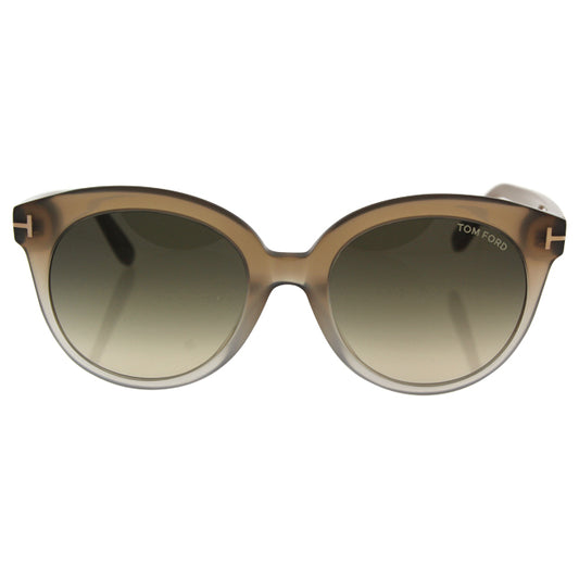 Tom Ford TF429 59B Monica - Beige Crystal-Grey Gradient by Tom Ford for Women - 54-20-140 mm Sunglasses