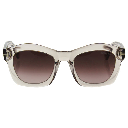 Tom Ford TF431 74S Greta - Transparent Pink-Burgundy by Tom Ford for Women - 50-21-140 mm Sunglasses