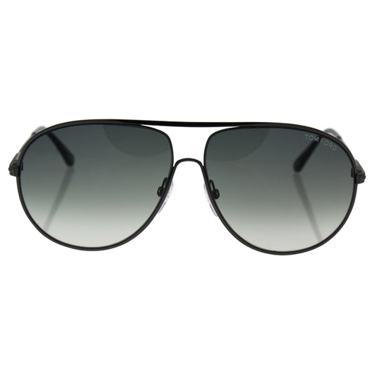 Tom Ford TF450 09B Cliff - Matte Gunmetal-Gradient Smoke by Tom Ford for Women - 61-11-140 mm Sunglasses
