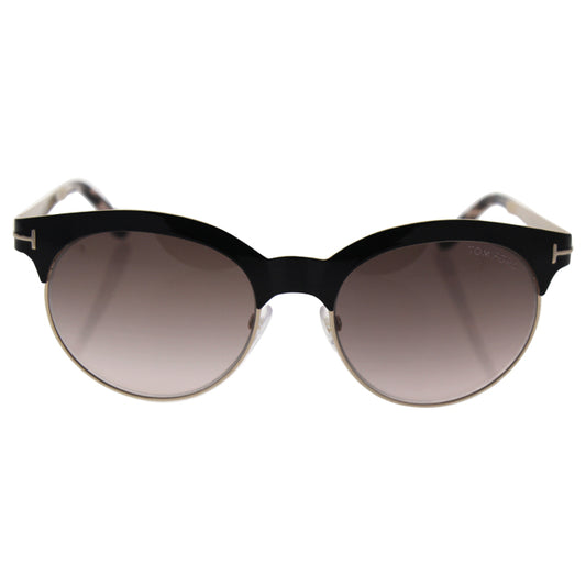 Tom Ford TF438 01F Angela - Shiny Black-Brown Gradient by Tom Ford for Women - 53-18-135 mm Sunglasses