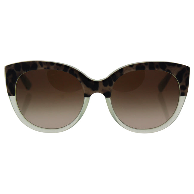Dolce and Gabbana DG 4259 2950-13 - Top Animalier On Lime- Brown Gradient by Dolce and Gabbana for Women - 54-20-140 mm Sunglasses