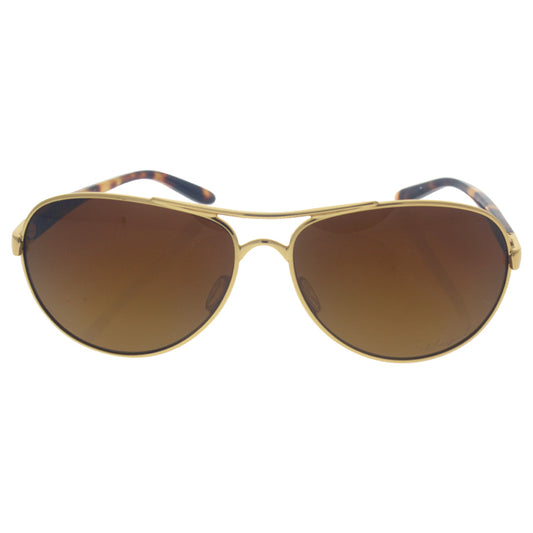 Oakley Feedback OO4079-11 - Polished Gold-Brown Gradient Polarized by Oakley for Women - 59-13-135 mm Sunglasses
