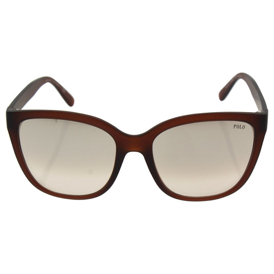 Polo Ralph Lauren PH 4114 52338Z - Matte Crystal Brown-Mirror Gradient Brown by Ralph Lauren for Women - 55-17-140 mm Sunglasses