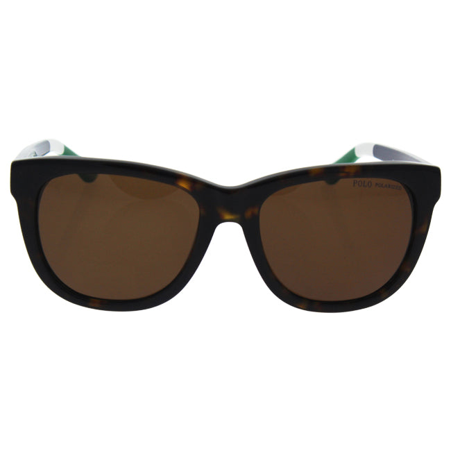 Polo Ralph Lauren PH 4105 5577-83 - Shiny Dark Havana-Brown Gradient Polarized by Ralph Lauren for Women - 54-18-140 mm Sunglasses