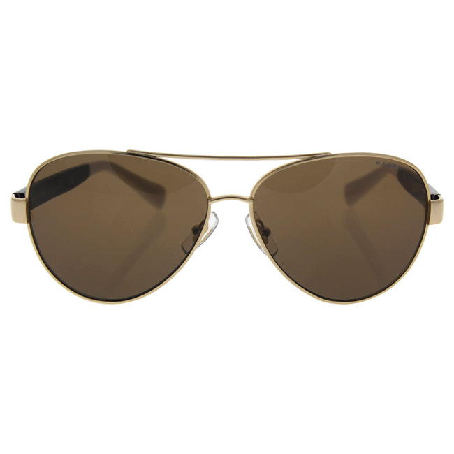 Ralph Lauren RA4114 313373 - Gold-Black/Dark Brown Solid by Ralph Lauren for Women - 58-13-135 mm Sunglasses