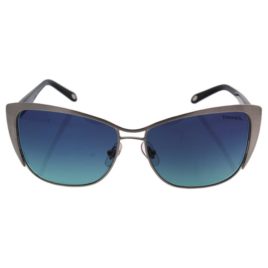 Tiffany TF 3050 6076-9S - Brushed Silver-Azure Gradient Blue by Tiffany and Co. for Women - 58-14-140 mm Sunglasses