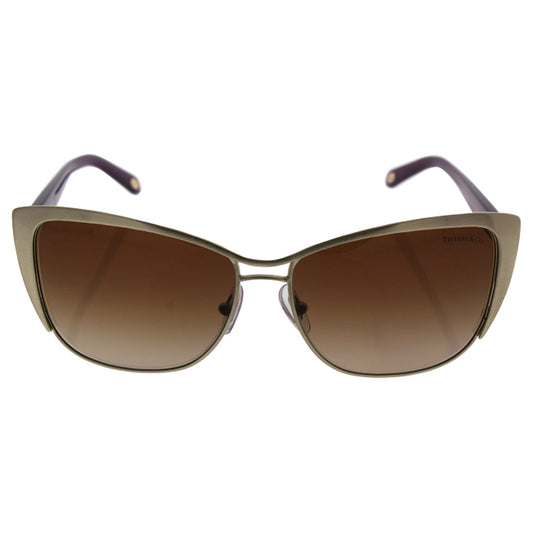 Tiffany TF 3050 6077-3B - Brushed Pale Gold-Brown Gradient by Tiffany and Co. for Women - 58-14-140 mm Sunglasses