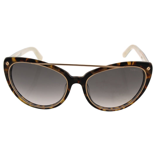 Tom Ford FT0384 Edita 56B - Havana-Smoke Gradient by Tom Ford for Women - 58-18-140 mm Sunglasses