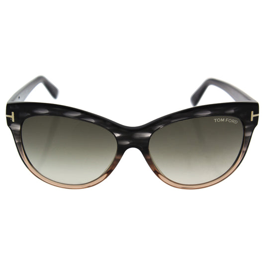 Tom Ford FT0430 Lily 20P - Grey-Gradient Green by Tom Ford for Women - 56-16-140 mm Sunglasses