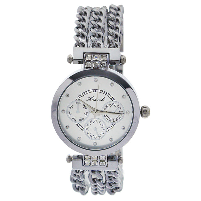 AL0704-02 Silver Stainless Steel Bracelet Watch by Antoneli for Women - 1 Pc Watch