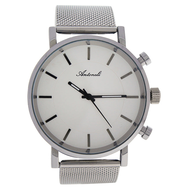 AG6182-09 Silver Stainless Steel Mesh Bracelet Watch by Antoneli for Women - 1 Pc Watch